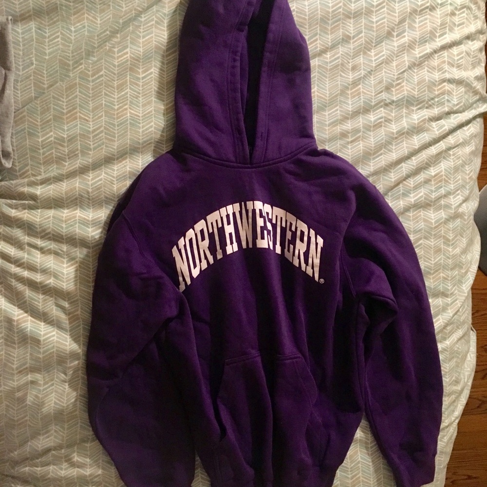 Small Unisex Northwestern Hoodie Sweatshirt